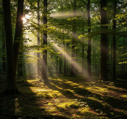 Obraz premium forest in the morning