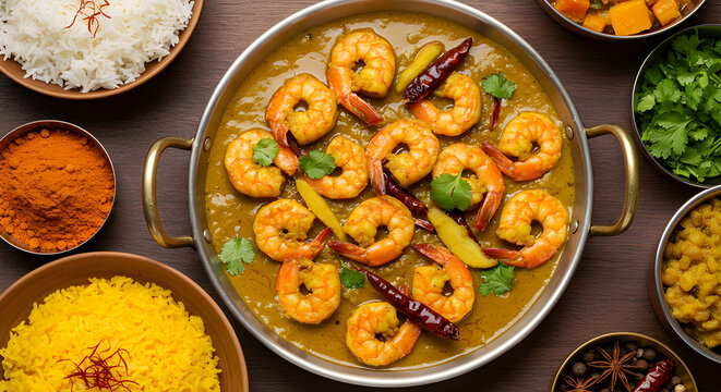 Chingri Bengali Curry with Prawns
