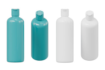 Shampoo bottle product mockup for presentation isolated background 3d rendering
