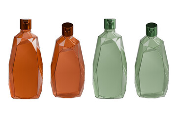 Shampoo bottle product mockup for presentation isolated background 3d rendering