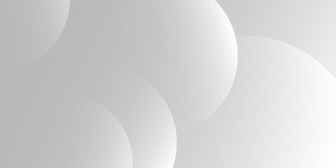 A minimalist abstract background featuring overlapping curves and circular shapes in various shades of gray, creating a smooth gradient and subtle depth