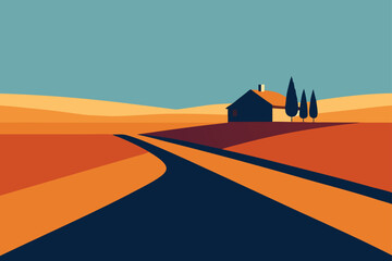 vector illustration of a road