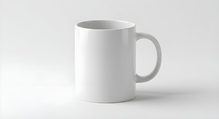 Fototapeta premium white background cup mockup