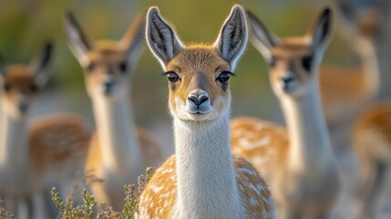 Close-up of gazelles in a group