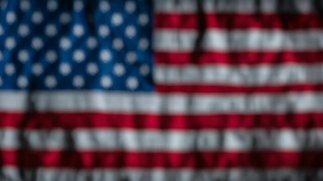 An image symbolizing political agreements and collaborative efforts. Two individuals engage in a handshake before the American flag.