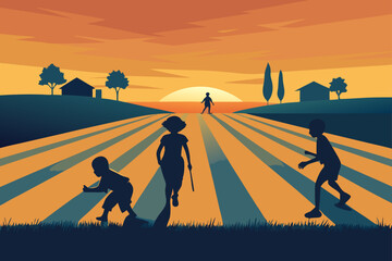 silhouette of a man walking on the road