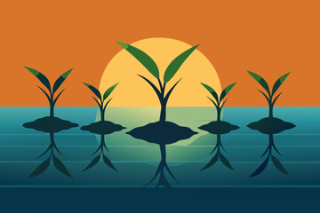 vector illustration of an abstract background