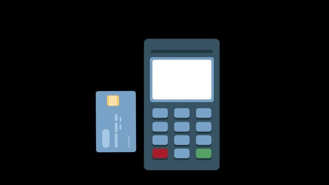 Credit card being swiped to the card reader