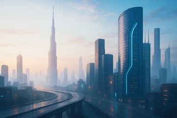 Naklejka premium Cityscape