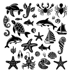 sea animals collection