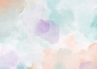 abstract green orange watercolor background