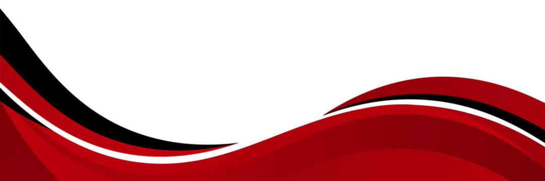 Vector red line background curve element with white space for text and message design, overlapping layers, vector