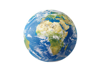 earth globe planet isolated on white or transparent png