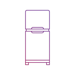 fridge gradient outline icon with white background vector stock illustration