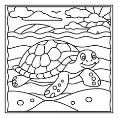Summer: Bold and Easy Coloring Pages – Sunshine, Beach Days, Ice Cream, and More!
