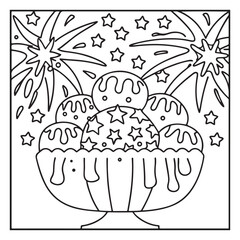 Summer: Bold and Easy Coloring Pages – Sunshine, Beach Days, Ice Cream, and More!