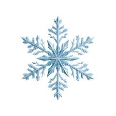 3d icon of a beautiful blue snowflake isolated on transparent background glistens with icy perfection isolated on transparent background