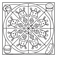 Summer: Bold and Easy Coloring Pages – Sunshine, Beach Days, Ice Cream, and More!