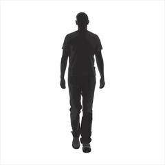 silhouette of a man