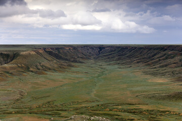 Typical landscape of Mangystau, Kazakhstan
