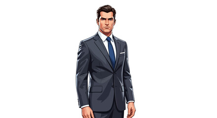 Confident Businessman in Suit Professional Portrait for Corporate Image, Executive Presence, and Career Success