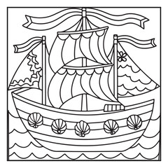 Summer: Bold and Easy Coloring Pages – Sunshine, Beach Days, Ice Cream, and More!