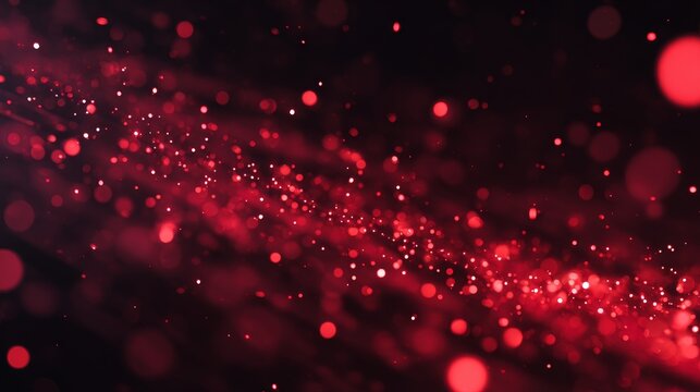 light red and black background, red glowing light particles, simple background, dark background, low saturation, light red glow particle effects