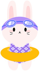 동물토끼(계절여름수영복튜브) © Fox