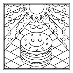 Summer Fun: Bold and Easy Coloring Pages for Kids – Sunshine, Beach Days, Ice Cream, and More!