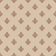 Elegant Damask Seamless Pattern. Vector for luxury designs, Wallpaper, Fabric, Branding, Packaging, Invitations, Wedding, Home Decor Design and classic Asian inspired themes.