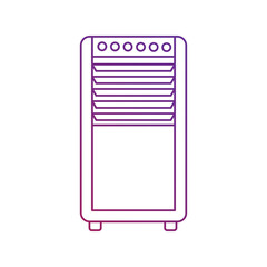 air conditioner gradient outline icon with white background vector stock illustration