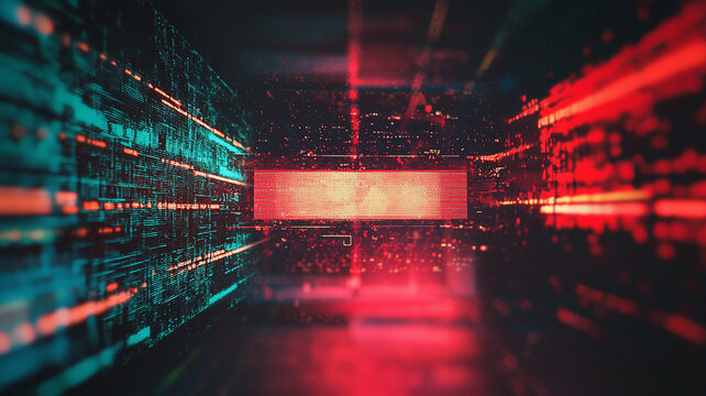 Vintage retro VHS screen noise background, perfect for nostalgic or analog video projects