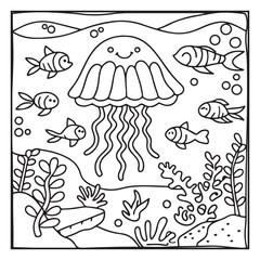 Summer : Bold and Easy Coloring Pages – Sunshine, Beach Days, Ice Cream, and More!