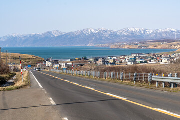 北海道　石狩　望来　海