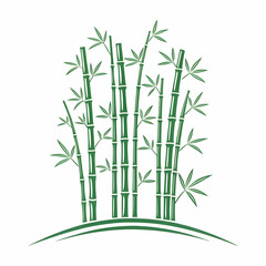 Fototapeta premium single continuous line drawing of bamboo trees