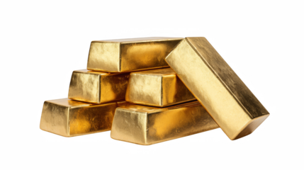 Shiny gold bars stacked present wealth and prosperity on a black background creating a luxurious and valuable scene.