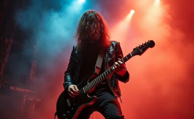 Rock Guitarist on Stage