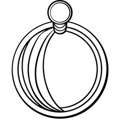 Curtain Ring line art vector