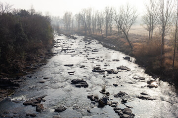 A photograph taken of the Little Tugela river whilst on a road trip from Durban to Harrismith.