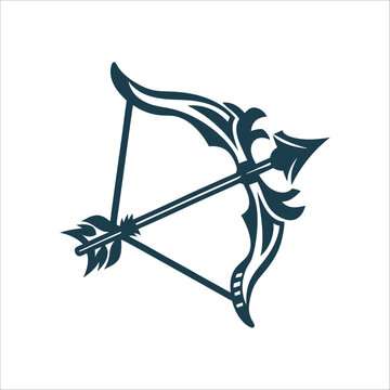 Rama Navami Bow and Arrow Illustration rama navami bow dhanush with taut string and arror
