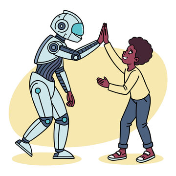 man and Robat