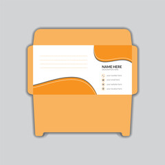 Creative Modern Envelope Template Design.