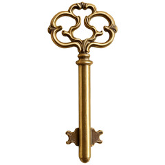 Elegant Antique Golden Key