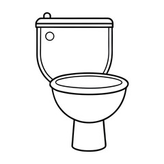 toilet bowl isolated on white