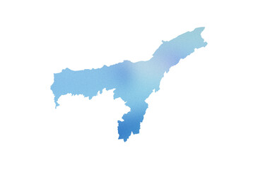 gradient icon of assam map png, assam india map transparent png