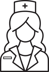 nurse with white background