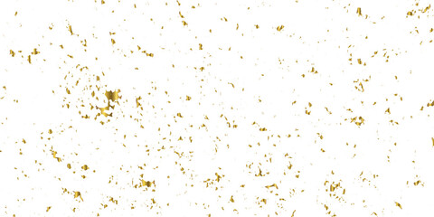 Abstract gold Foil splatter glitter and confetti Golden stroke on transparent background. zigzag ,ribbon,