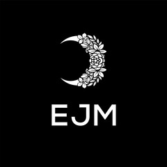 EJM Letter Initial Logo Design Template Vector Illustration