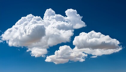 Naklejka premium isolated clouds displaying chaotic forms on for creative projects