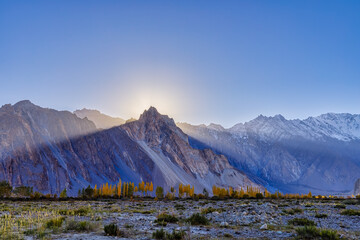 The Autumn Scenery The Mountain